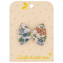 Load image into Gallery viewer, Luciale et petit pais - Ribbon Bow Clip - Liberty Nancy Ann Clementine
