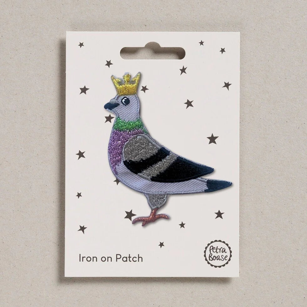 Iron on Patch  -  Pigeon by Petra Boase