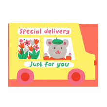 Load image into Gallery viewer, The Printed Peanut - Die Cut Card - Special Delivery
