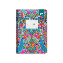 Load image into Gallery viewer, Premium Hardback A5 Notebook Book - Neon Floral Peacock
