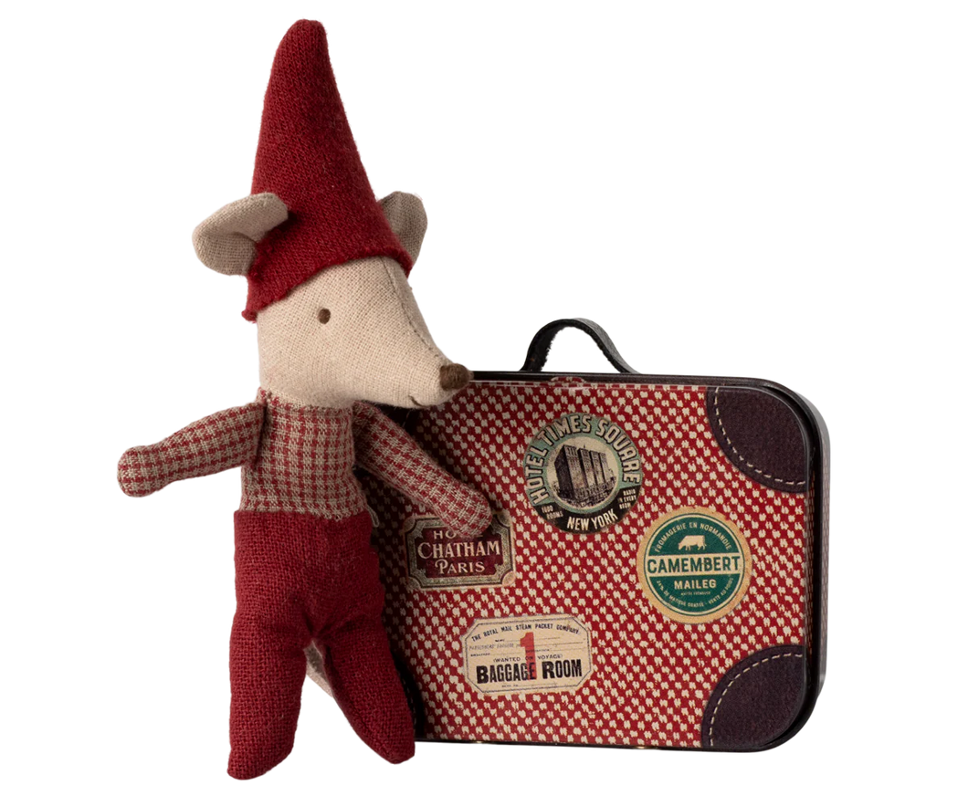 Maileg Christmas Mouse - Baby In Suitcase