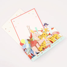 Load image into Gallery viewer, Meri Meri Concertina Birthday Card - Circus
