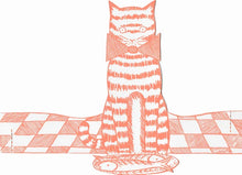 Load image into Gallery viewer, Elizabeth Harbour Stand Up Greeting Card - Mackerel Cat

