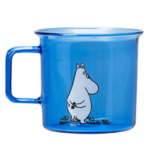 Muurla Original Glass Mug 35cl  - Moonin Blue