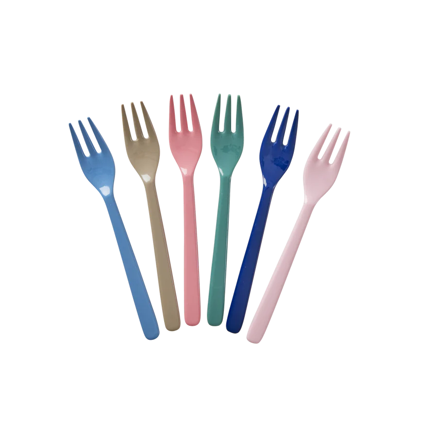 Rice DK - Melamine Forks Set of 6 - A New York Minute Colours