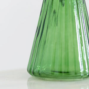 Glass Stem Vase, Green By Grand Illusions