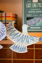Load image into Gallery viewer, East End Press Concertina Paper  Garland - Peace Doves
