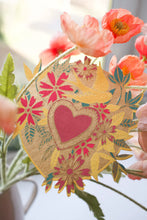 Load image into Gallery viewer, East End Press C6 Greeting Card - Floral Heart
