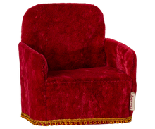 Load image into Gallery viewer, Maileg Chair Mouse - Red Velvet
