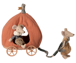 Maileg Mouse - Pumpkin Carriage 02
