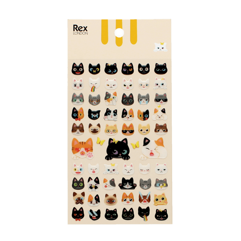 3D Puffy Stickers -Quirky Cats