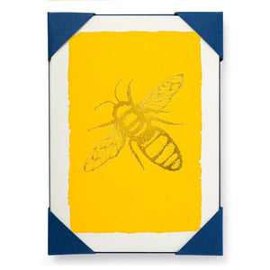 Gold Bee Greetings Cards by Archivist