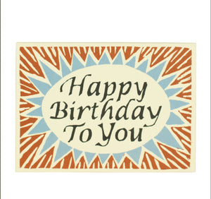 Cambridge Imprint - Birthday Card - Happy Birthday To You