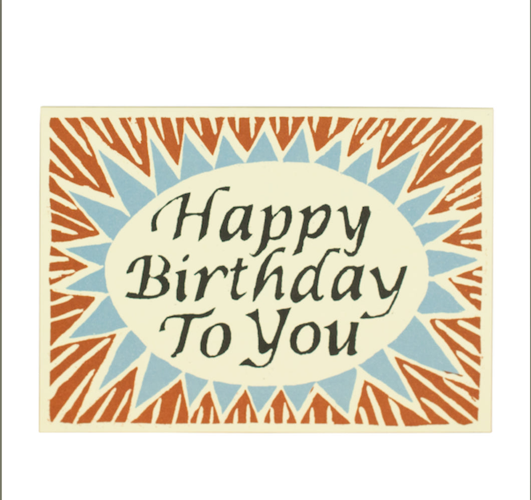 Cambridge Imprint - Birthday Card - Happy Birthday To You