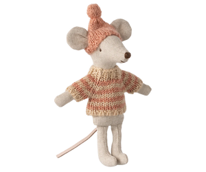 Maileg Knitted Sweater & Hat - Big Sister Mouse