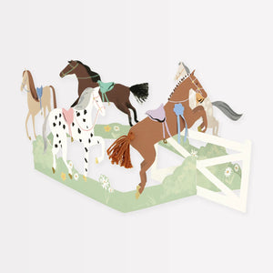 Meri Meri Concertina Birthday Card - Horse