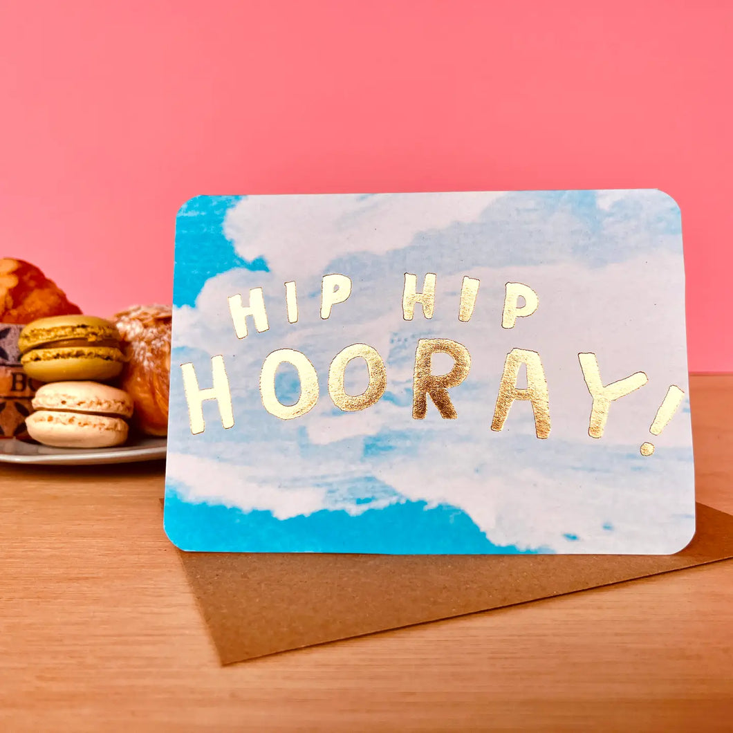 Laura Skilbeck Greeting Card - Hip Hop Hooray Gold