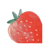 Load image into Gallery viewer, Talking Tables Shaped Napkin - Strawberry
