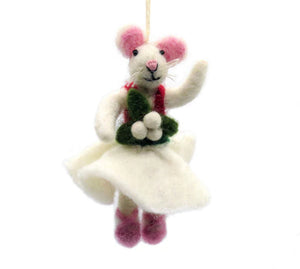 Amica Felt Christmas Decoration - Mini Mouse Lady Dancing