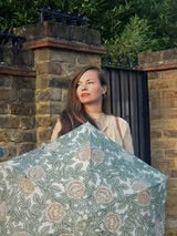 Load image into Gallery viewer, Morris &amp; Co UV Superslim Umbrella, Rambling Rose
