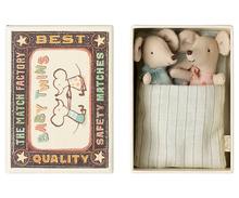 Load image into Gallery viewer, Maileg Twin Baby Mice In Matchbox
