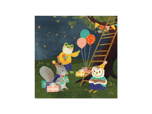 Treehouse Layered Pop Up Greetings Card with Lights by Ohh Deer