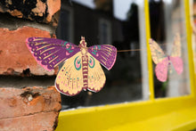 Load image into Gallery viewer, East End Press Colourful Butterflies Paper Garland
