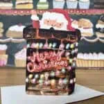 Load image into Gallery viewer, Laura Skilbeck Christmas Card - Santa In Chimney
