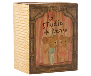 Maileg Ballet Mice in Dance Studio - Little Sister and Brother