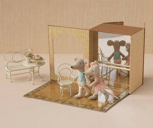 Maileg Ballet Mice in Dance Studio - Little Sister and Brother
