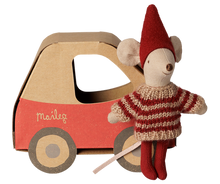 Load image into Gallery viewer, Maileg Christmas Little Sister Mouse - In Car Box
