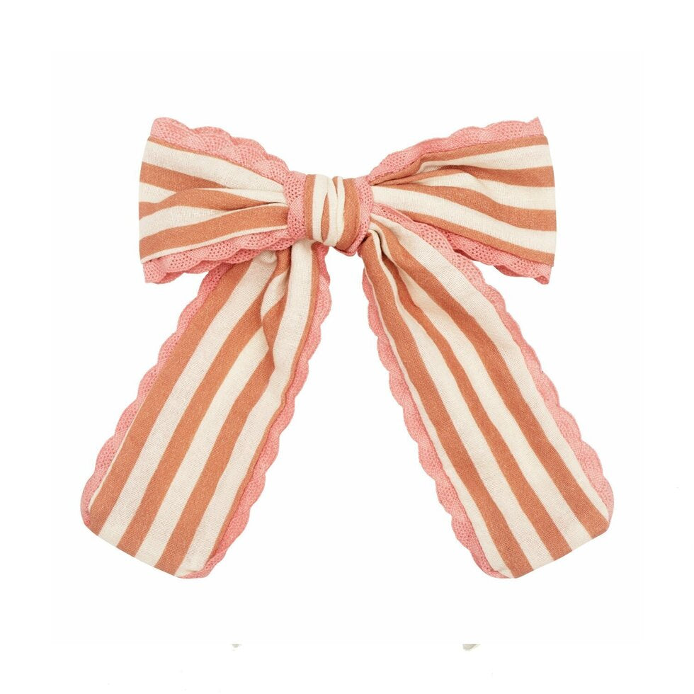 Rockahula Kids Hair Clip - Stripy Long Bow