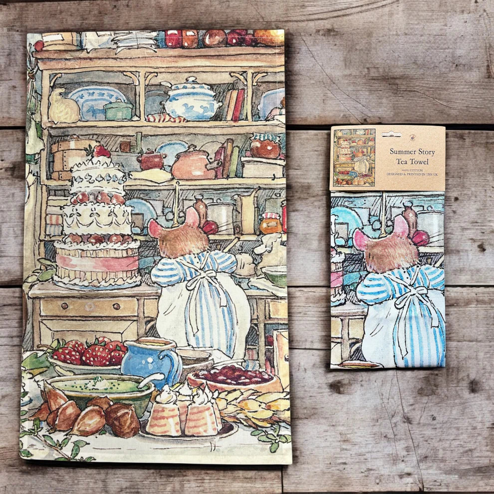 Brambly Hedge Tea Towel - Summer