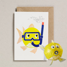 Load image into Gallery viewer, Japanese Paper Balloon Card - Fish by Petra Boase
