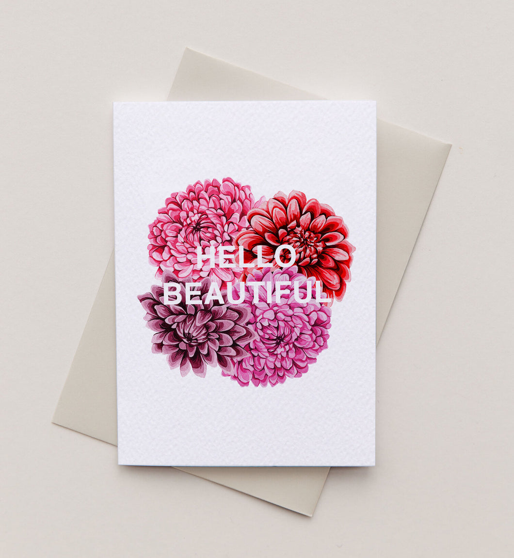 Hello Beautiful Card by Sophie Brabbins