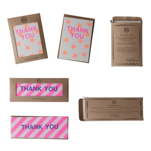 Petra Boase Set Of 12 Notecards & Envelopes - Thank You Diamonds