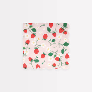 Meri Meri Small Napkins - Strawberry