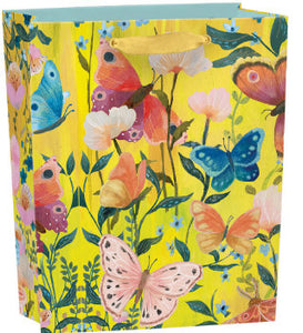 Roger la Borde Small Gift Bag - Butterfly Ball Sunshine