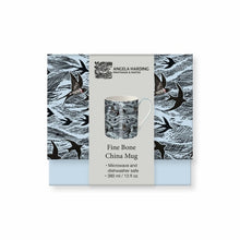 Load image into Gallery viewer, Angela Harding Fine Bone China Boxed Mug - Swallows And Sea
