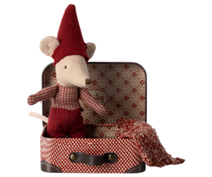 Maileg Christmas Mouse - Baby In Suitcase