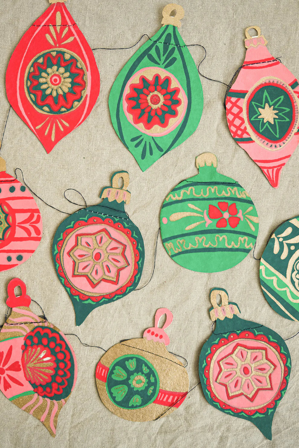 East End Press Garland - Baubles