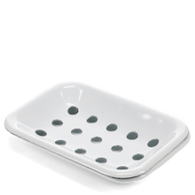 Load image into Gallery viewer, Enamel Soap Dish - White
