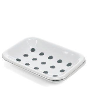 Enamel Soap Dish - White