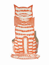 Load image into Gallery viewer, Elizabeth Harbour Stand Up Greeting Card - Mackerel Cat
