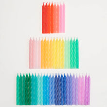 Load image into Gallery viewer, Meri Meri - Rainbow Twisted Mini Candles Set of 50
