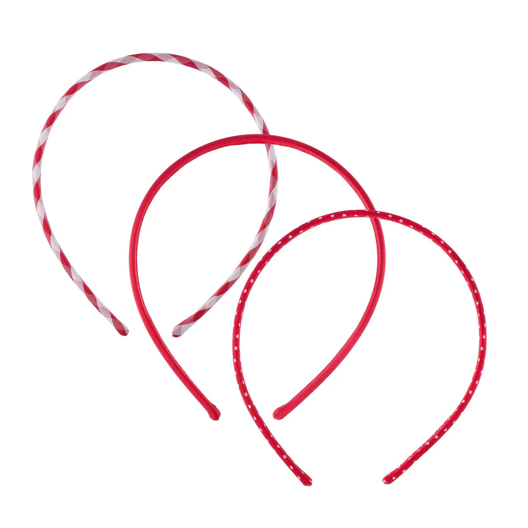 Rockahula Kids Set Of 3  Headband - Red