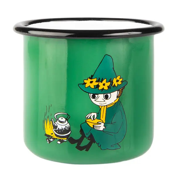 Muurla Enamel Moomin Mug 3.7dl - Snufkin Green