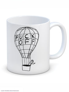 David Shrigley Boxed Mug - Fuck Off Balloon