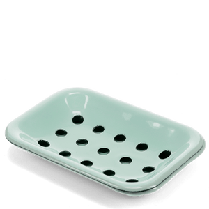 Enamel Soap Dish - Green