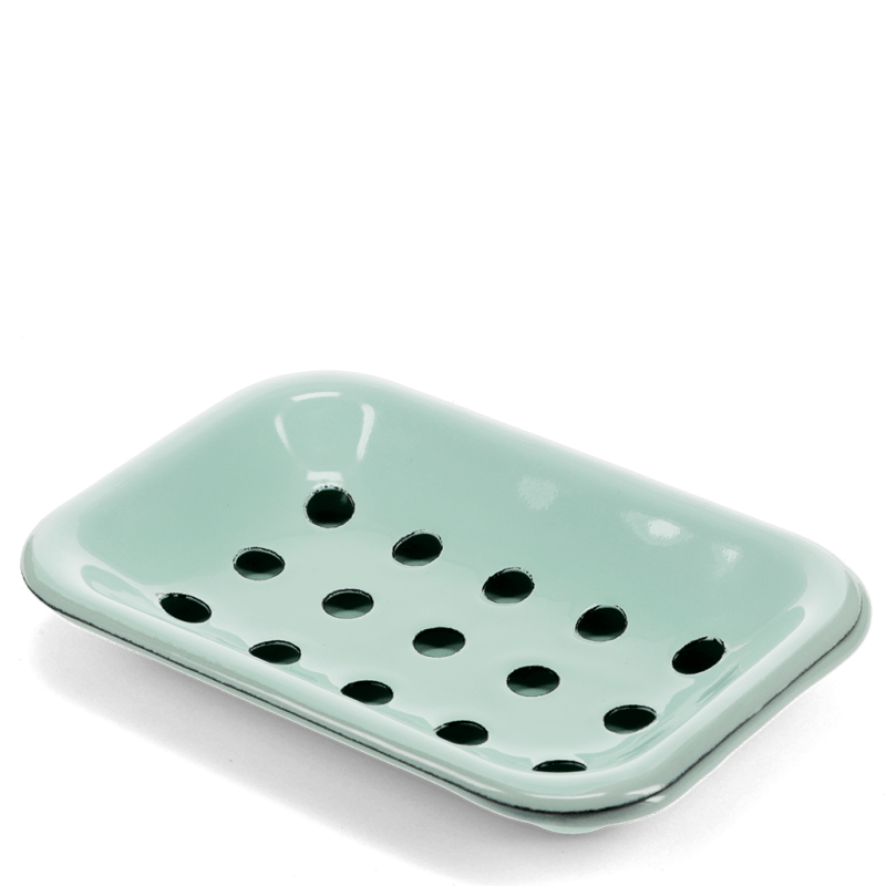 Enamel Soap Dish - Green